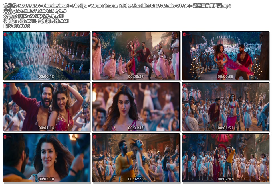 M246.5KMV-Thumkeshwari - Bhediya - Varun Dhawan, Kriti S, Shraddha K-[487M.mkv-2160P] - 无损音乐美声网..jpg