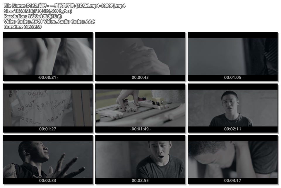 袁野一定要忘了我_1080P高清MP4下载