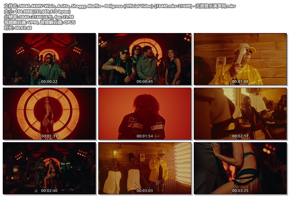 N040.4KMV-Wisin, Anitta, Shaggy, Maffio - Peligrosa (Official Video)-[184M.mkv-2160P] - 无损音乐美声网..jpg