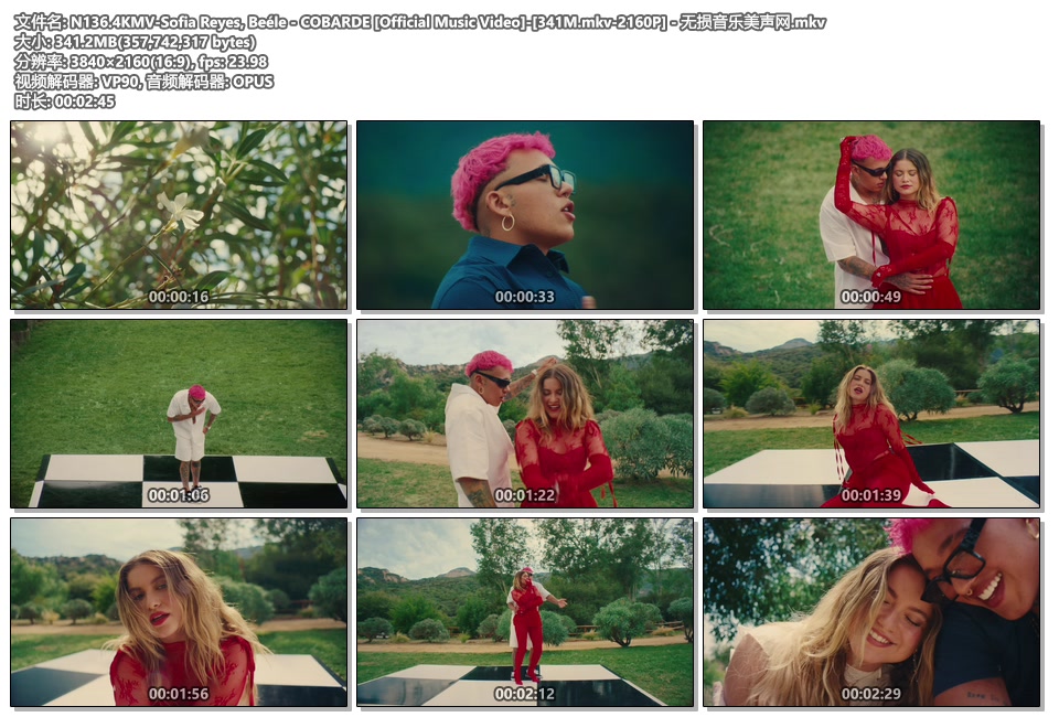 N136.4KMV-Sofia Reyes, Beéle - COBARDE [Official Music Video]-[341M.mkv-2160P] - 无损音乐美声网.mkv.jpg