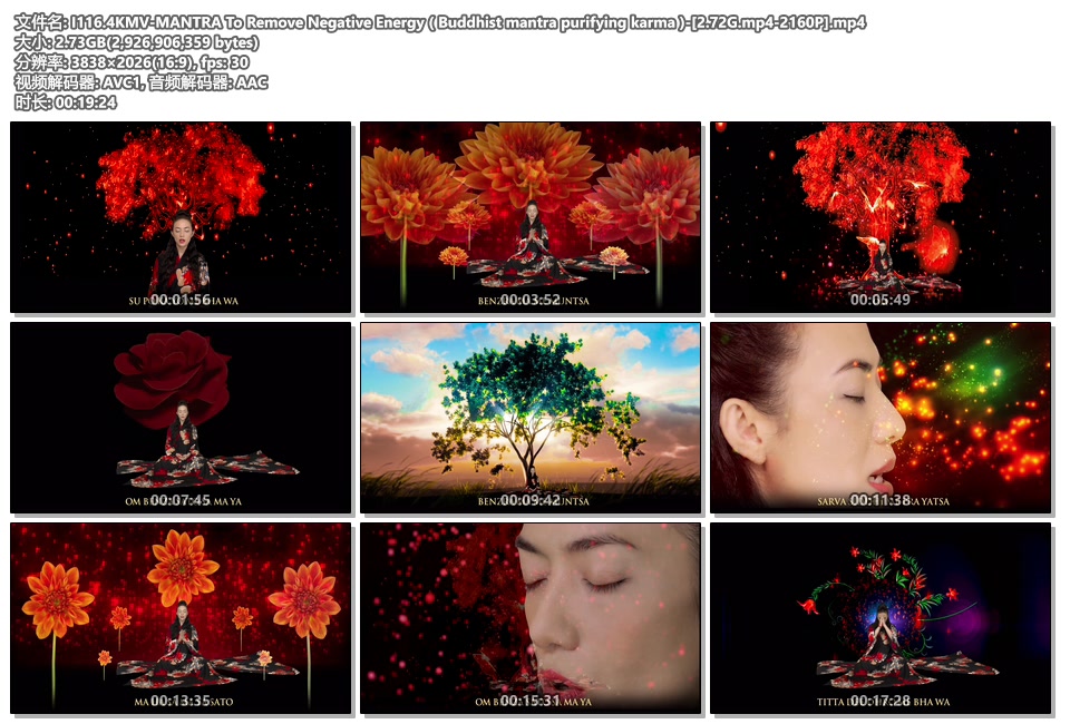 4KMV MANTRA To Remove Negative Energy Buddhist Mantra Purifying Karma 