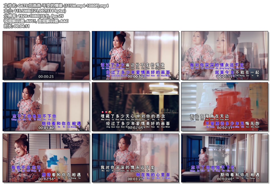 刘燕燕_不变的情缘_1080P高清MP4下载|百度网盘下载