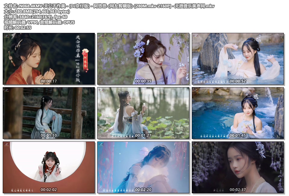 N068.4KMV-天公不作美 - (DJ京仔版) - 阿悠悠-(网友剪辑版)-[280M.mkv-2160P] - 无损音乐美声网.mkv.jpg